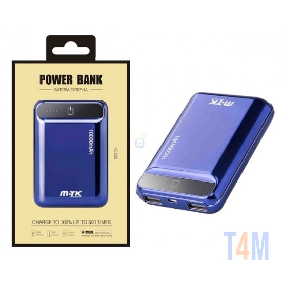 POWER BANK MTK K3632 10000MAH BLUE